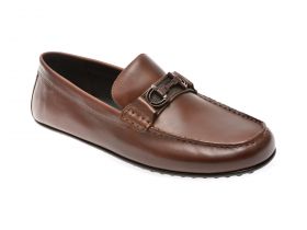 Mocasini casual ALDO maro, 13750575, din piele naturala