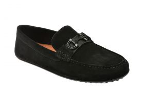 Mocasini casual ALDO negri, 13750570, din piele intoarsa