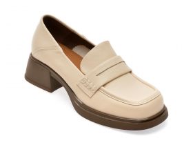 Mocasini casual FLAVIA PASSINI bej, 75059, din piele naturala