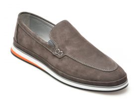 Mocasini casual GRYXX gri, M72682, din nabuc