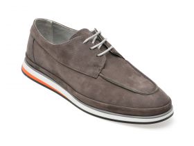 Mocasini casual GRYXX gri, M72682L, din nabuc