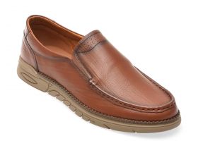 Mocasini casual GRYXX maro, 323248, din piele naturala