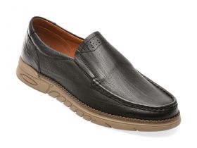 Mocasini casual GRYXX negri, 323248, din piele naturala