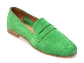 Mocasini casual GRYXX verzi, 4105, din piele intoarsa