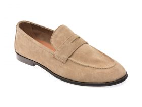 Mocasini eleganti ALDO bej, 13749091, din piele intoarsa