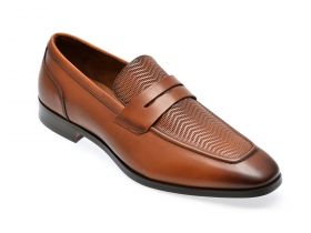 Mocasini eleganti ALDO maro, 13618343, din piele naturala