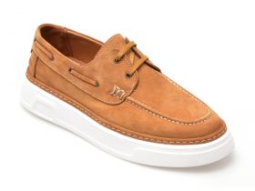 Mocasini GRYXX maro, MYT, din nabuc