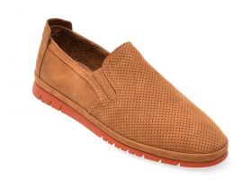 Pantofi casual GRYXX maro, M6821, din nabuc