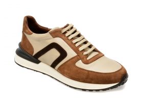 Pantofi casual LE COLONEL maro, 6640111, din piele naturala