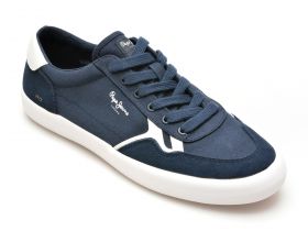 Pantofi casual PEPE JEANS bleumarin, TRAVIS BRIT,  din material textil