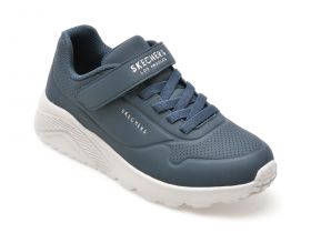 Pantofi SKECHERS bleumarin, UNO LITE, din piele ecologica