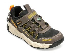 Pantofi SKECHERS maro, VELOCITREK, din piele ecologica