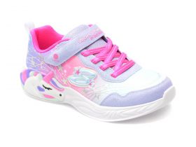 Pantofi SKECHERS mov, UNICORN DREAMS, din material textil