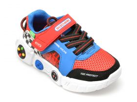 Pantofi SKECHERS multicolor, GAMETRONIX, din piele ecologica