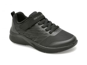 Pantofi SKECHERS negri, MICROSPEC, din material textil