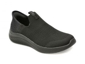 Pantofi SKECHERS negri, ULTRA FLEX 3.0, din material textil