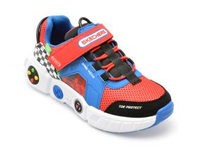 Pantofi SKECHERS rosii, GAMETRONIX, din piele ecologica