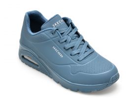 Pantofi sport SKECHERS albastri, UNO, din piele ecologica