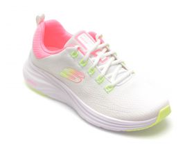 Pantofi sport SKECHERS albi, VAPOR FOAM, din material textil