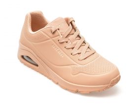 Pantofi sport SKECHERS bej, UNO, din piele ecologica