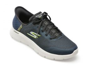 Pantofi sport SKECHERS bleumarin, GO WALK FLEX, din material textil