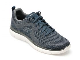 Pantofi sport SKECHERS bleumarin, SUMMITS, din material textil