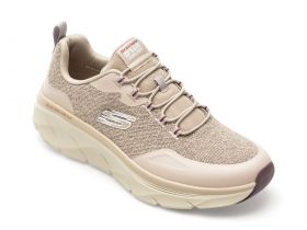 Pantofi sport SKECHERS gri, D LUX WALKER 2.0, din material textil