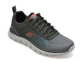 Pantofi sport SKECHERS gri, TRACK, din material textil