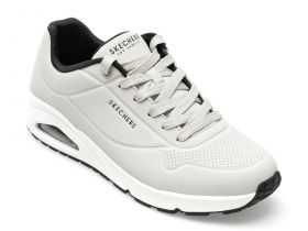Pantofi sport SKECHERS gri, UNO, din piele ecologica