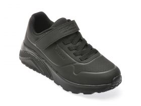 Pantofi sport SKECHERS negri, 403695L, din piele ecologica