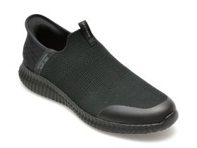 Pantofi sport SKECHERS negri, CESSNOCK, din material textil