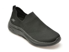 Pantofi sport SKECHERS negri, GO WALK ARCH FIT 2.0, din material textil