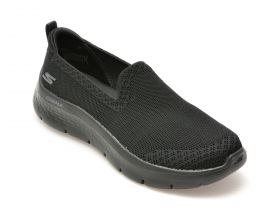 Pantofi sport SKECHERS negri, GO WALK FLEX, din material textil