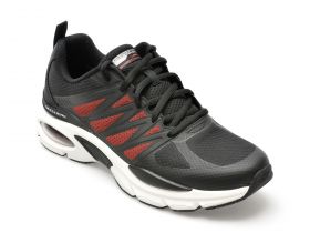 Pantofi sport SKECHERS negri, SKECH-AIR VENTURA, din material textil