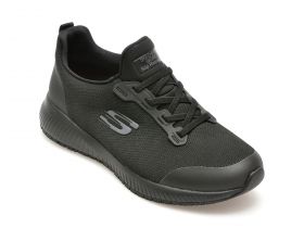 Pantofi sport SKECHERS negri, SQUAD SR, din material textil