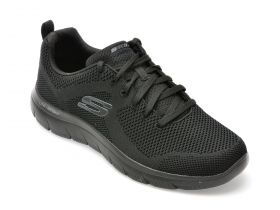 Pantofi sport SKECHERS negri, SUMMITS, din material textil