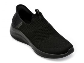 Pantofi sport SKECHERS negri, ULTRA FLEX 3.0, din material textil