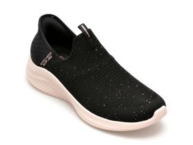 Pantofi sport SKECHERS negri, ULTRA FLEX 3.0, din material textil