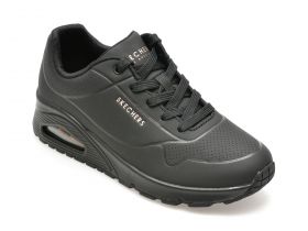 Pantofi sport SKECHERS negri, UNO, din piele ecologica