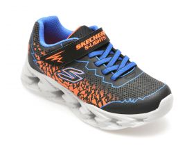 Pantofi sport SKECHERS negri, VORTEX 2.0, din piele ecologica