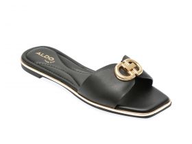 Papuci casual ALDO negre, 13567246, din piele ecologica