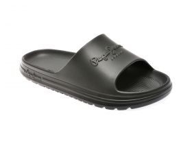 Papuci casual PEPE JEANS negri, MS70159, din pvc