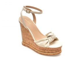 Sandale casual ALDO albe, 13542814, din piele ecologica