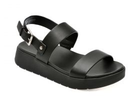 Sandale casual ALDO negre, SILYIA0011, din piele naturala