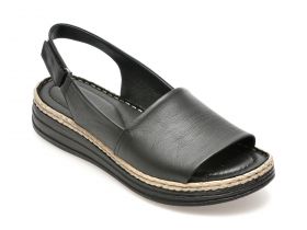 Sandale casual GRYXX negre, 9408580, din piele naturala