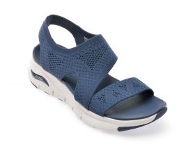 Sandale casual SKECHERS bleumarin, 119458, din material textil