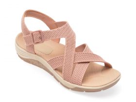 Sandale casual SKECHERS nude, 163198, din material textil