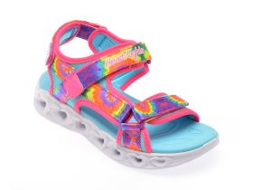 Sandale casual SKECHERS roz, 302160L, din material textil