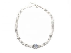 Colier ALDO argintiu, 13725733, din metal
