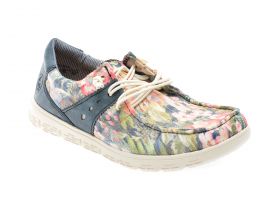 Mocasini casual RIEKER bleumarin, 44000, din material textil